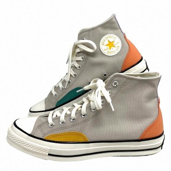 Converse Other - Converse Ctas 70 High Shoes Men’s Size Gray Multi A05122C Sneakers Skate Canvas